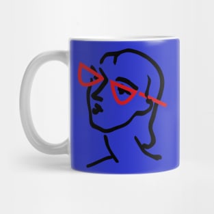 Henri Matisse's Woman Reimagined with Red Glasses Mug
